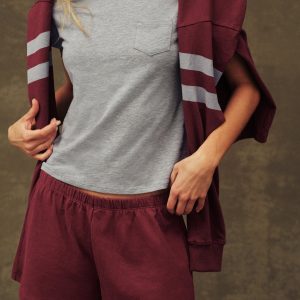 HEAVY COTTON EASY SHORTS - SEPIA