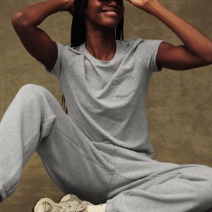 MIDWEIGHT SWEATS STAPLE OLD SCHOOL SWEATPANTS - FOG HEATHER GREY