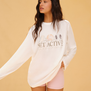 CLASSIC COTTON DAILY CLUB SET LONG SLEEVE - BLANC
