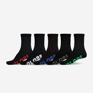 STEALTH CREW SOCK 5 PACK - Black