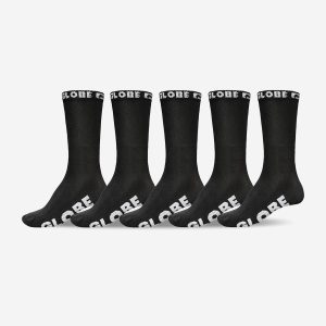 BLACKOUT CREW SOCK 5 PACK - Black/Black