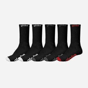 OG Hi Crew Sock 5 Pack - Black/Assorted
