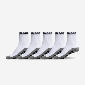 QUARTER SOCK 5 PACK - White/Grey
