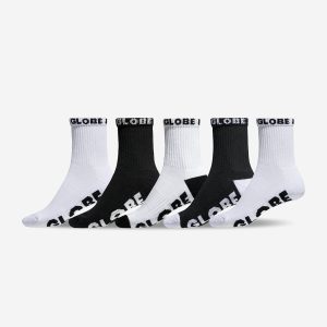 QUARTER SOCK 5 PACK - Black/White