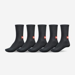 Minibar Crew Sock 5 Pack - Black