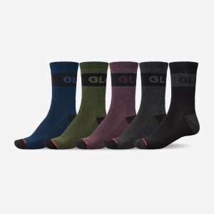 Horizons Crew Sock 5 Pack - Dark Assorted